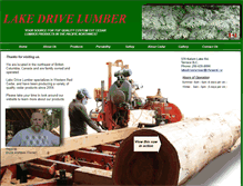Tablet Screenshot of lakedrivelumber.ca